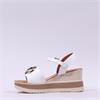 Oh My Sandals Links Platform Wedge - White